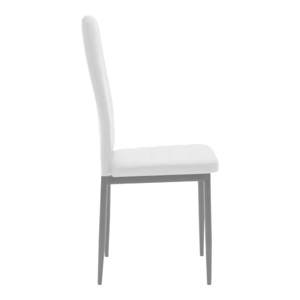 200 001209 3 Dining table Cuba-Parker pakoworld set of 5 pieces sonoma-white 120x80x75cmIndoor furniture > Dinning sets