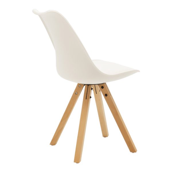 200 001218 2 Dining table Natali-Caron pakoworld set of 3 pcs MDF white-natural legs 80x80x76cmIndoor furniture > Dinning sets