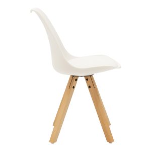 200 001218 3 Dining table Natali-Caron pakoworld set of 3 pcs MDF white-natural legs 80x80x76cmIndoor furniture > Dinning sets