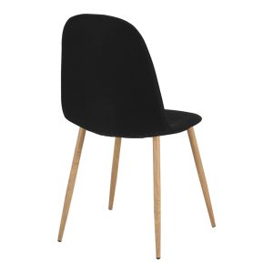 200 001223 2 Dining table set of 5 pieces Julita-Bella pakoworld mdf in black-natural color D80x73cmIndoor furniture > Dinning sets