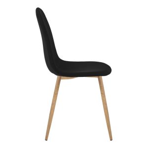 200 001224 3 Dining table set of 5 pieces Natali-Bella pakoworld mdf in black-natural color 120x80x76cmIndoor furniture > Dinning sets