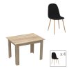 200 001227 Volino pakoworld table solid sheesham wood in walnut shade 90x60x40cmIndoor furniture > Coffee tables