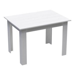 200 001234 4 Dining table Manka-Caron pakoworld set of 5 pieces in white 110x80x77cmIndoor furniture > Dinning sets
