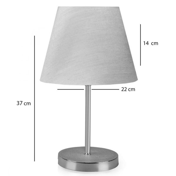 202 000036 2 Table lamp PWL-1074 pakoworld Ε27 beige-golden D22x37cmLighting > Table