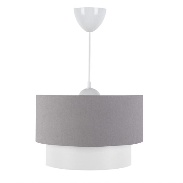 202 000058 Ceiling light PWL-1087 pakoworld E27 white-grey D30x20cmLighting > Ceiling