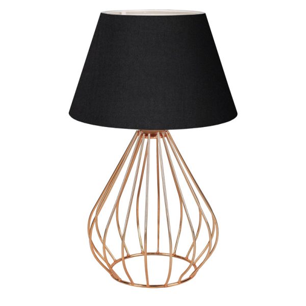 202 000103 Table lamp PWL-1150 pakoworld E27 black-golden D22x37cmLighting > Table
