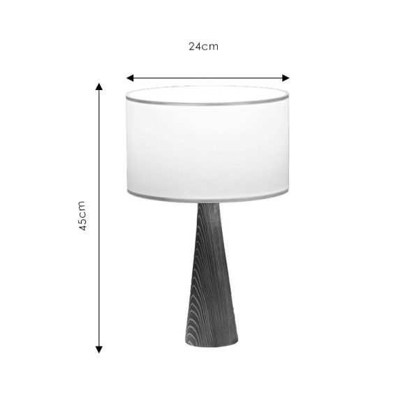 202 000112 2 Table lamp Kalito pakoworld ivory-brown D24x45cmLighting > Table