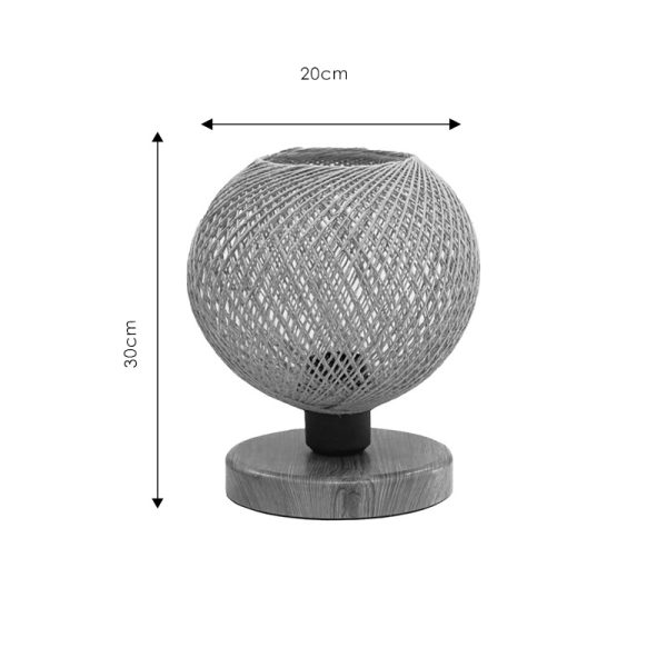202 000113 2 Table lamp Povilia pakoworld beige-black D20x30cmLighting > Table