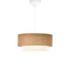 202 000131 Garry pakoworld single light ceiling light fabric in cream shade D38x21cmLighting > Ceiling