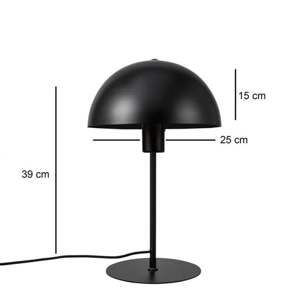 202 000139 2 Desk table lamp Desker pakoworld E27 metal-black D25x39cmLighting > Table
