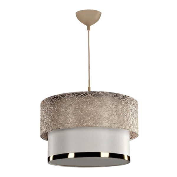 202 000157 Ceiling light PWL-1090 pakoworld E27 white gold D30x20cmLighting > Ceiling