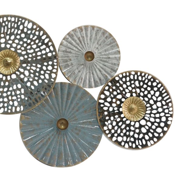209 000004 2 Wall decoration Zoulou Inart metal colorful 99.7x2.5x50.8cmDecoration > Decorations > Wall Decorations