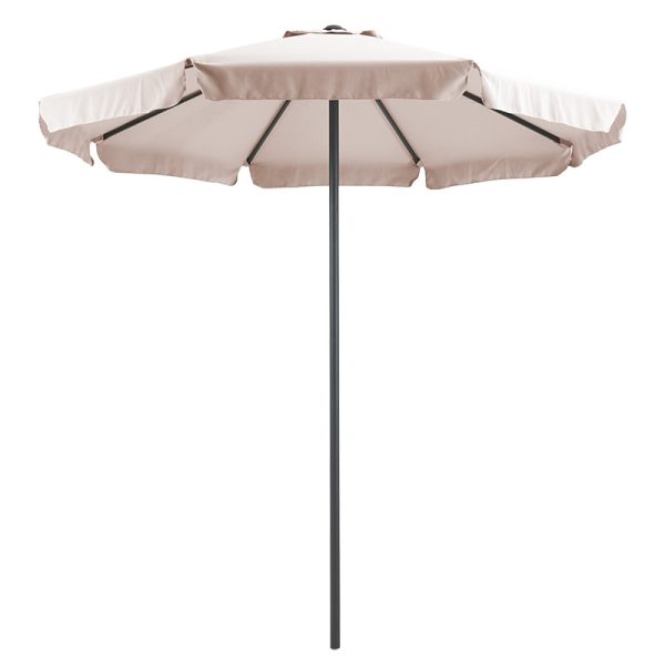 218 000004 Professional umbrella Mongo pakoworld single piece metal D2.3m beige-anthraciteOutdoor furniture > Garden umbrellas