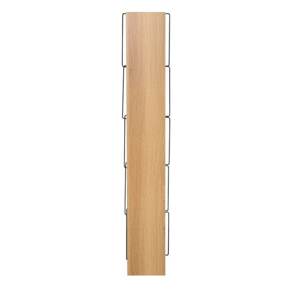 225 000026 3 Bookcase mini Tars pakoworld sonoma- black 50x22x150cmIndoor furniture > Bookshelves