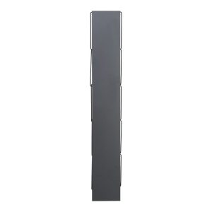 225 000027 3 Bookcase mini Tars pakoworld dark grey-black 50x22x150cmIndoor furniture > Bookshelves