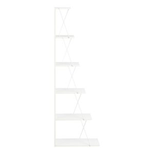 225 000028 2 Bookcase mini Tars pakoworld white 50x22x150cmIndoor furniture > Bookshelves