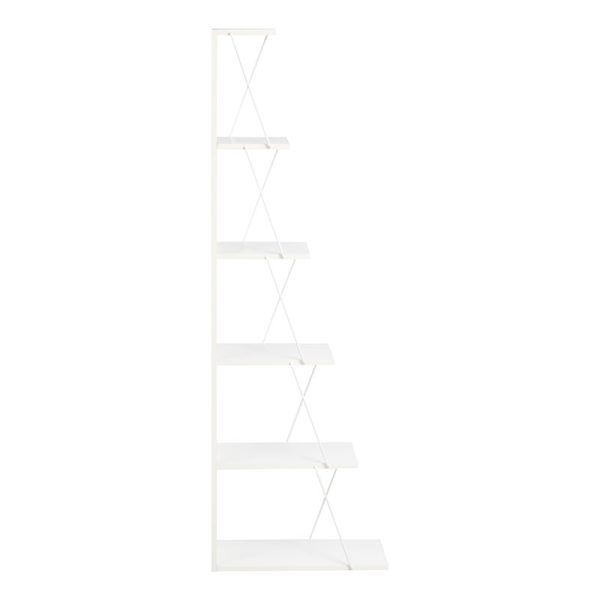 225 000028 2 Bookcase mini Tars pakoworld white 50x22x150cmIndoor furniture > Bookshelves