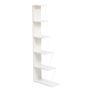 225 000028 Bookcase mini Tars pakoworld white 50x22x150cmIndoor furniture > Bookshelves