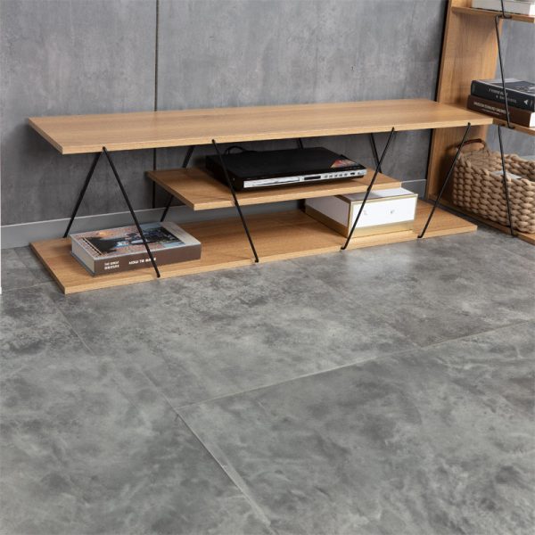 225 000029 2 Tv stand Tars pakoworld sonoma-black 120x30x33cmIndoor furniture > TV stands