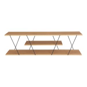 225 000029 3 Tv stand Tars pakoworld sonoma-black 120x30x33cmIndoor furniture > TV stands
