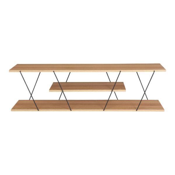 225 000029 3 Tv stand Tars pakoworld sonoma-black 120x30x33cmIndoor furniture > TV stands