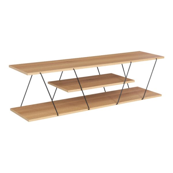 225 000029 Tv stand Tars pakoworld sonoma-black 120x30x33cmIndoor furniture > TV stands