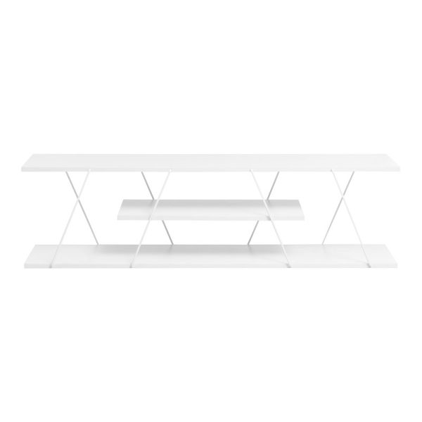 225 000031 2 Tv stand Tars pakoworld white 120x30x33cmIndoor furniture > TV stands