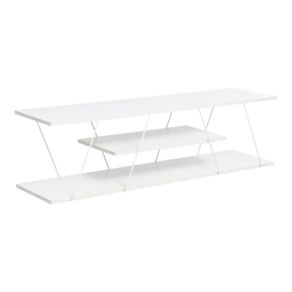 225 000031 Tv stand Tars pakoworld white 120x30x33cmIndoor furniture > TV stands