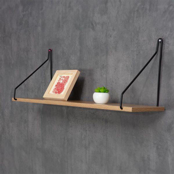 225 000035 2 Wall shelf Tars pakoworld sonoma-black 72x20x27cmIndoor furniture > Home organization > Kitchen > Shelves