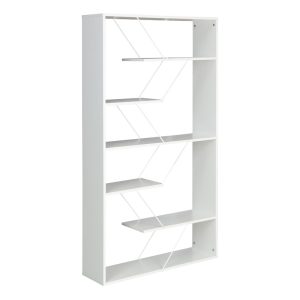 225 000045 2 Bookcase Tars pakoworld grey-white 168x24x157cmIndoor furniture > Bookshelves