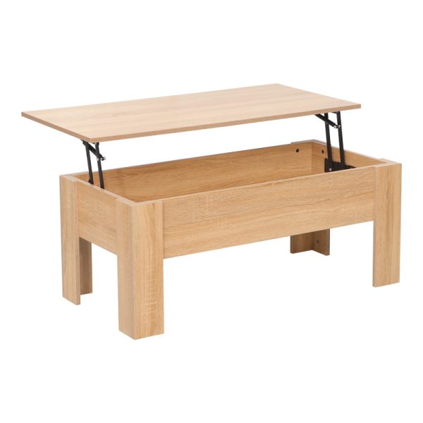 225 000057 2 Ferza pakoworld coffee table with butler in oak color 100x50x42cmIndoor furniture > Coffee tables