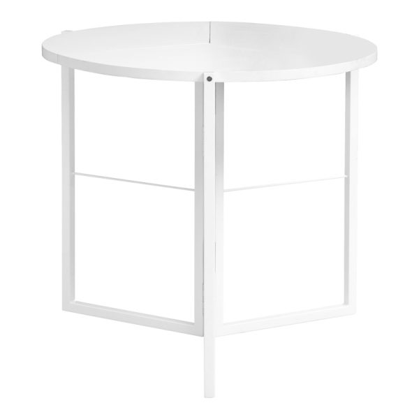 225 000059 Table Talen pakoworld in white color D80x74cmIndoor furniture > Dining Tables