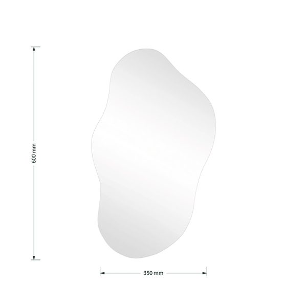 233 000011 2 Mirror Irregular 2 pakoworld 35x1x60cmDecoration > Mirrors