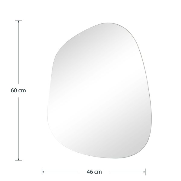 233 000021 3 Mirror Irregular 4 pakoworld 46x1x60cmIndoor furniture > Home organization > Bathroom > Mirrors