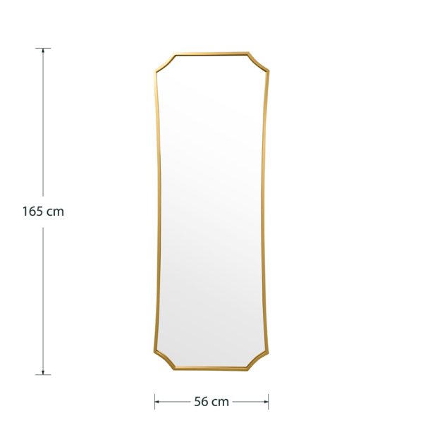 233 000022 3 Mirror Torfu pakoworld gold 56x2x165cmIndoor furniture > Home organization > Bathroom > Mirrors