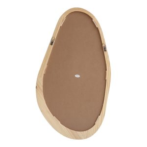 233 000038 3 Oval mirror Baloa pakoworld mdf in natural shade 44x4x80cmDecoration > Mirrors