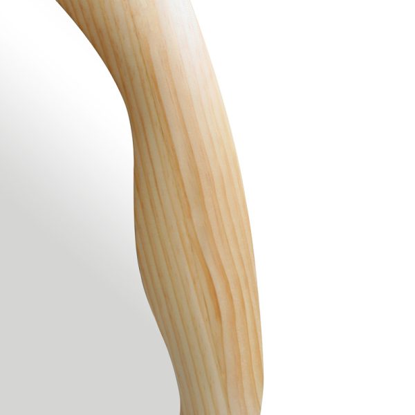 233 000039 4 Oval mirror Enola pakoworld mdf in natural shade 54x2.5x80cmDecoration > Mirrors