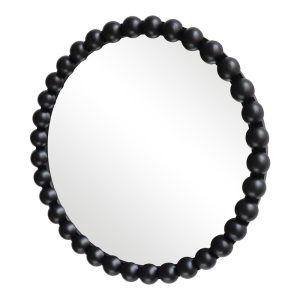 233 000040 2 Specio pakoworld wood mirror in black shade Φ60x4.5cmDecoration > Mirrors