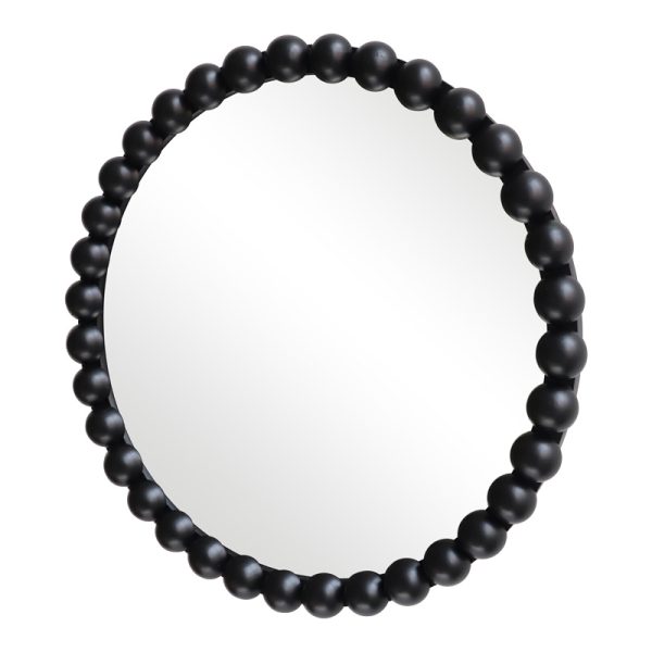 233 000040 2 Specio pakoworld wood mirror in black shade Φ60x4.5cmDecoration > Mirrors