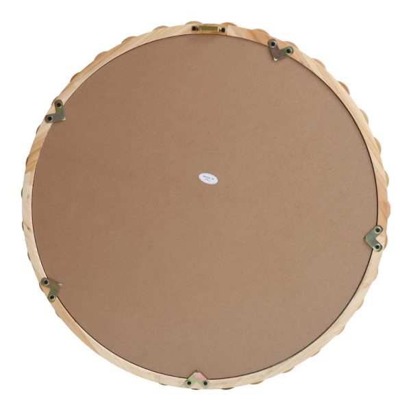 233 000041 3 Specio pakoworld wood mirror in natural shade Φ60x4.5cmDecoration > Mirrors
