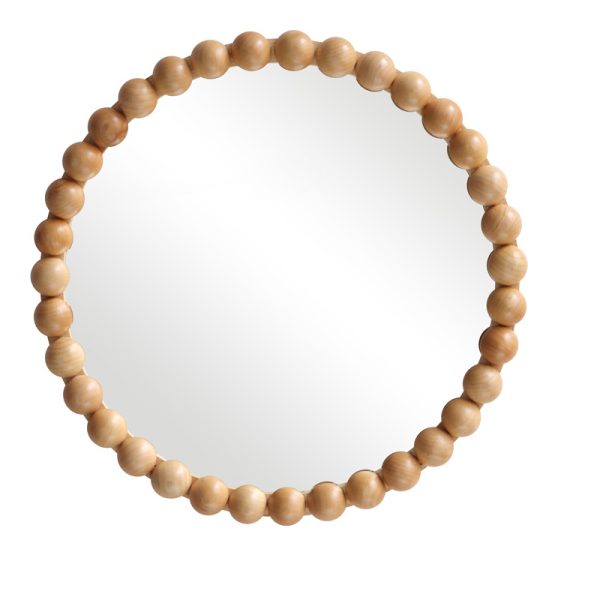 233 000041 Specio pakoworld wood mirror in natural shade Φ60x4.5cmDecoration > Mirrors