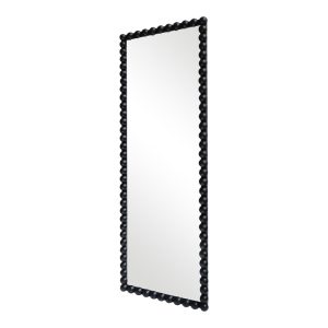 233 000042 2 Ledalo pakoworld wood mirror in black shade 45x4.5x130cmDecoration > Mirrors