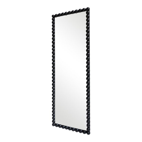 233 000042 2 Ledalo pakoworld wood mirror in black shade 45x4.5x130cmDecoration > Mirrors