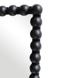 233 000042 4 Ledalo pakoworld wood mirror in black shade 45x4.5x130cmDecoration > Mirrors