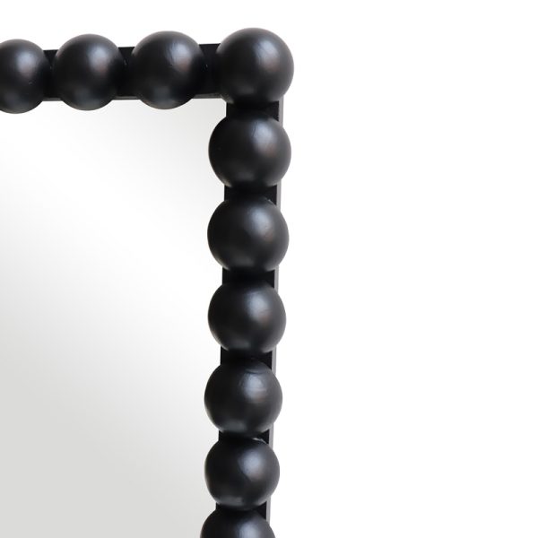 233 000042 4 Ledalo pakoworld wood mirror in black shade 45x4.5x130cmDecoration > Mirrors