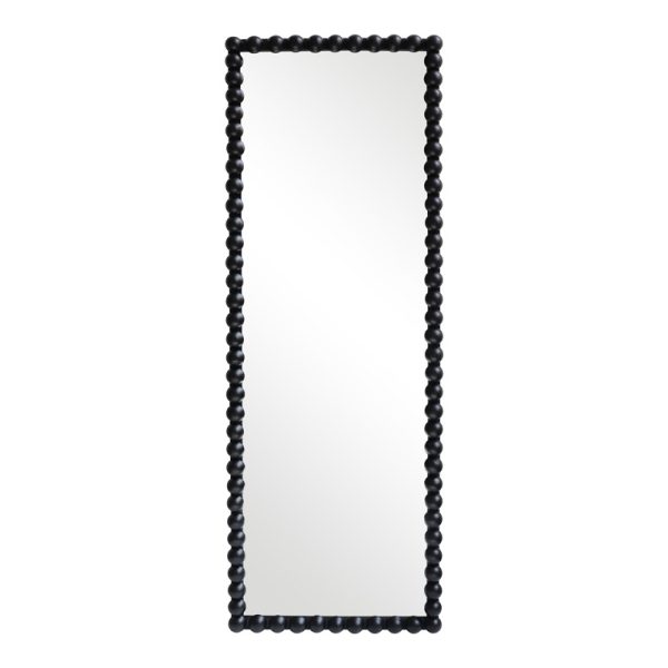233 000042 Ledalo pakoworld wood mirror in black shade 45x4.5x130cmDecoration > Mirrors