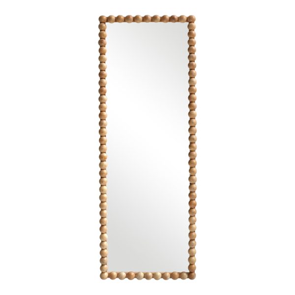 233 000043 Ledalo pakoworld wood mirror in natural shade 45x4.5x130cmDecoration > Mirrors