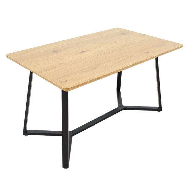 235 000016 2 Table Gemma pakoworld in sonoma-black color 140x80x75cmIndoor furniture > Dining Tables