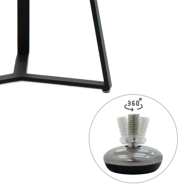 235 000016 4 Table Gemma pakoworld in sonoma-black color 140x80x75cmIndoor furniture > Dining Tables