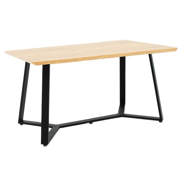 235 000016 Table Gemma pakoworld in sonoma-black color 140x80x75cmIndoor furniture > Dining Tables